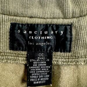 Sanctuary olive shorts size 30